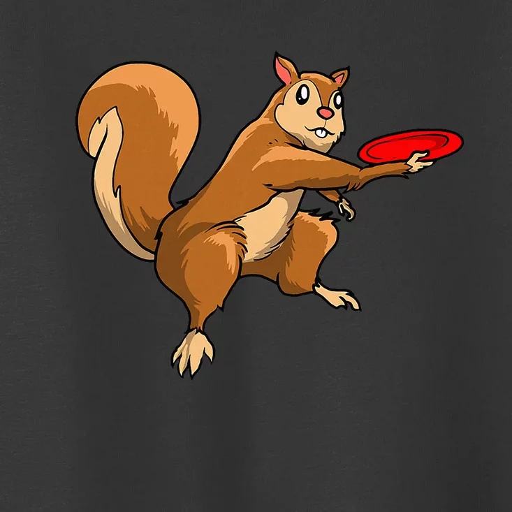 Disc Golf Squirrel Frolf Frisbee Golf Disc Toddler T-Shirt