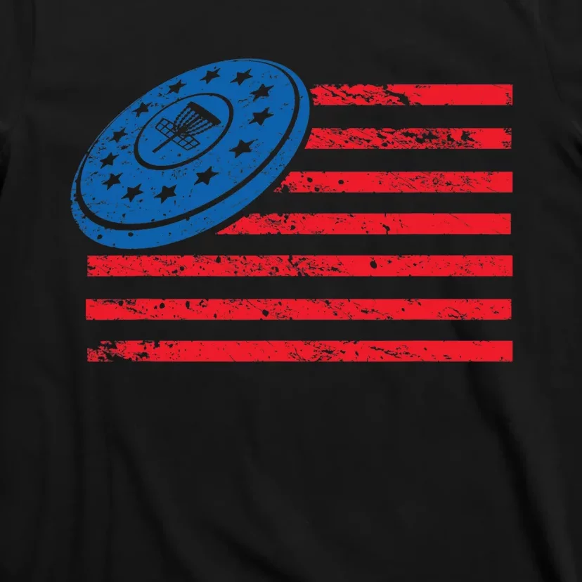 Disc Golf T USA Flag Disc Golf T-Shirt