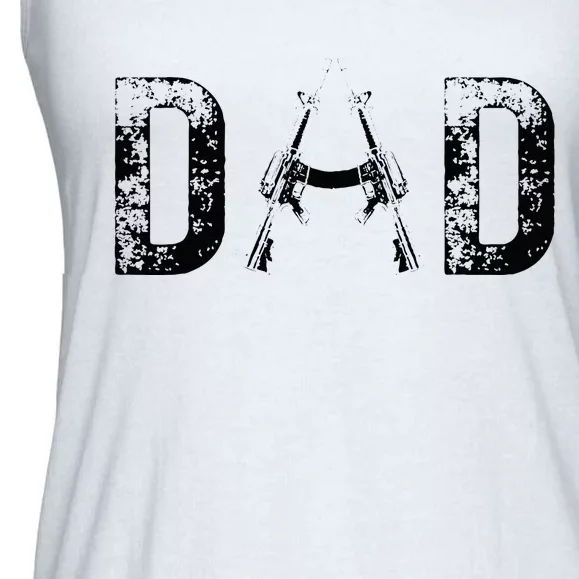 Dad GiftsDAD Tee Military Dad Hunting Dad Father's Day Ladies Essential Flowy Tank