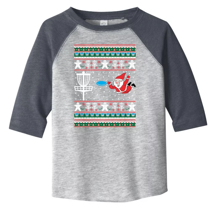 Disc Golf Ugly Christmas Merry Discmas Holiday Xmas Gift Cool Gift Toddler Fine Jersey T-Shirt