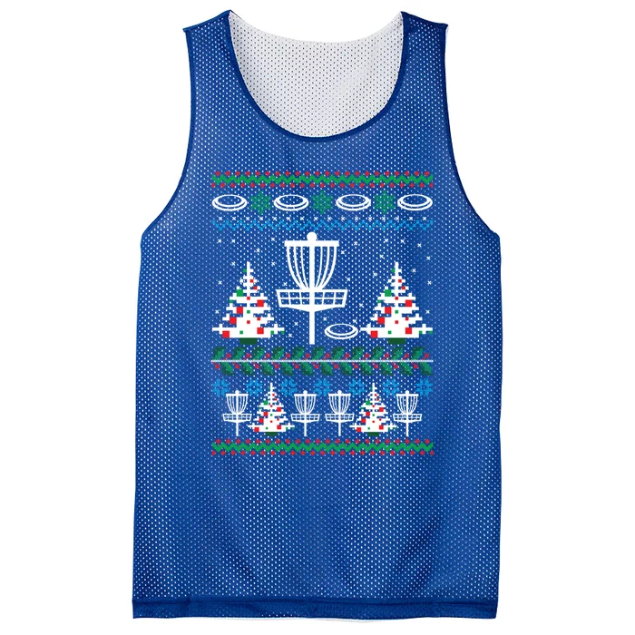 Disc Golf Ugly Christmas Gift Game Holiday Xmas Gift Mesh Reversible Basketball Jersey Tank