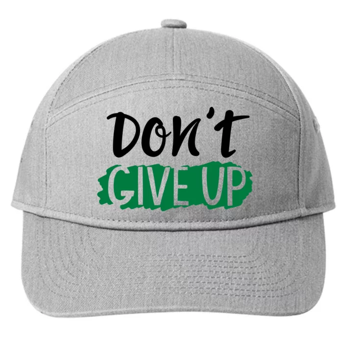 Don't Give Up Mental Health Awareness 7-Panel Snapback Hat