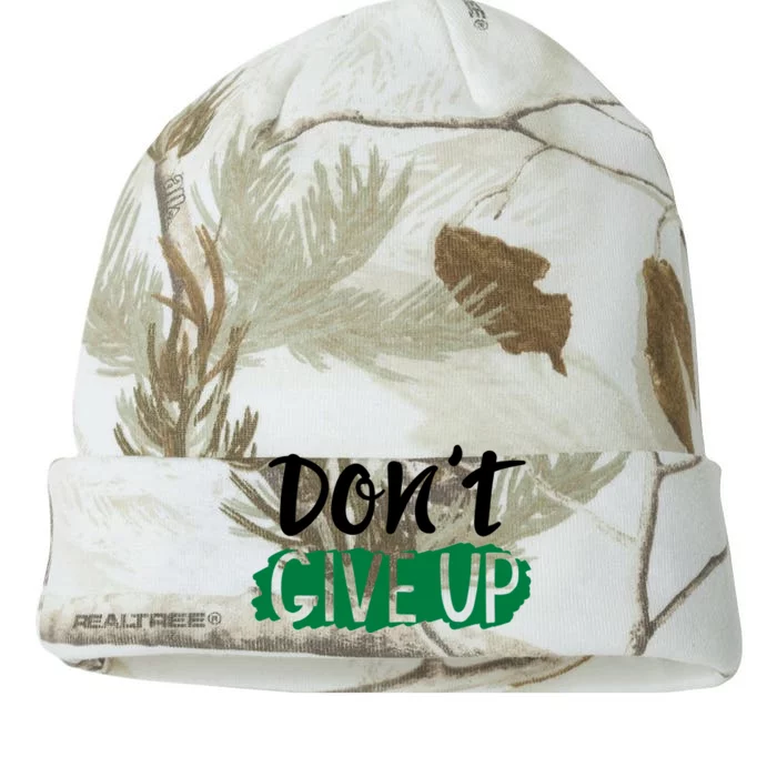 Don't Give Up Mental Health Awareness Kati - 12in Camo Beanie