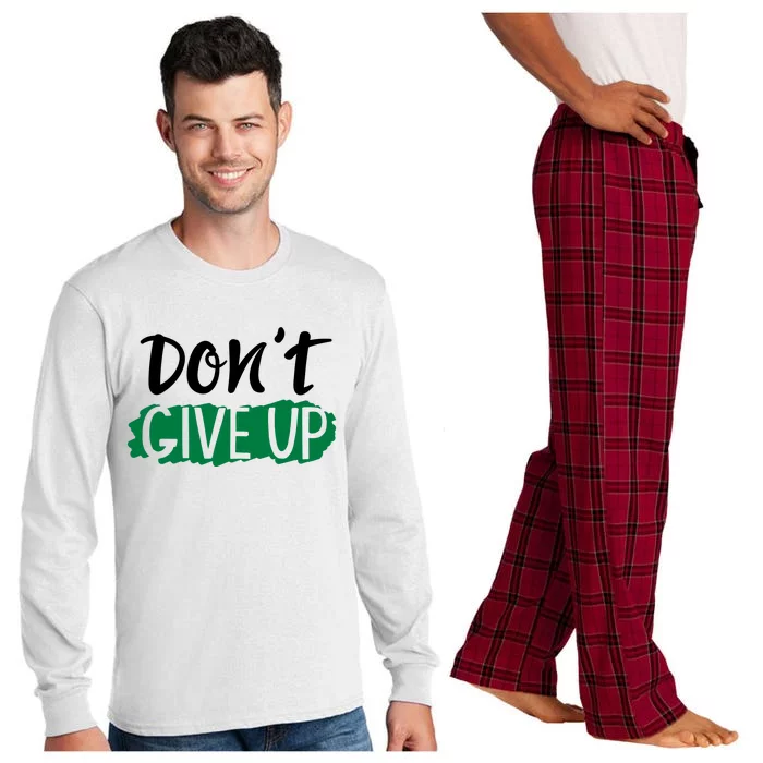 Don't Give Up Mental Health Awareness Long Sleeve Pajama Set