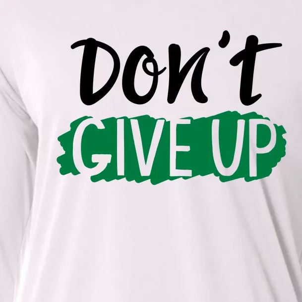 Don't Give Up Mental Health Awareness Cooling Performance Long Sleeve Crew