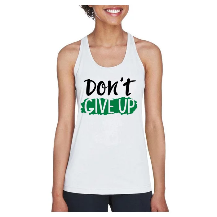 Don't Give Up Mental Health Awareness Women's Racerback Tank