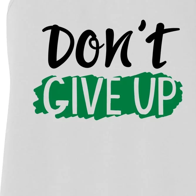 Don't Give Up Mental Health Awareness Women's Racerback Tank