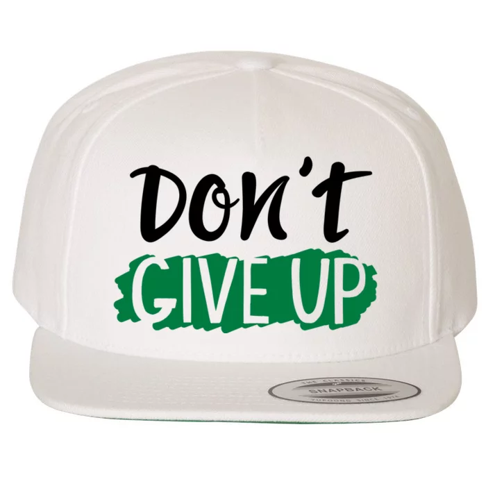 Don't Give Up Mental Health Awareness Wool Snapback Cap