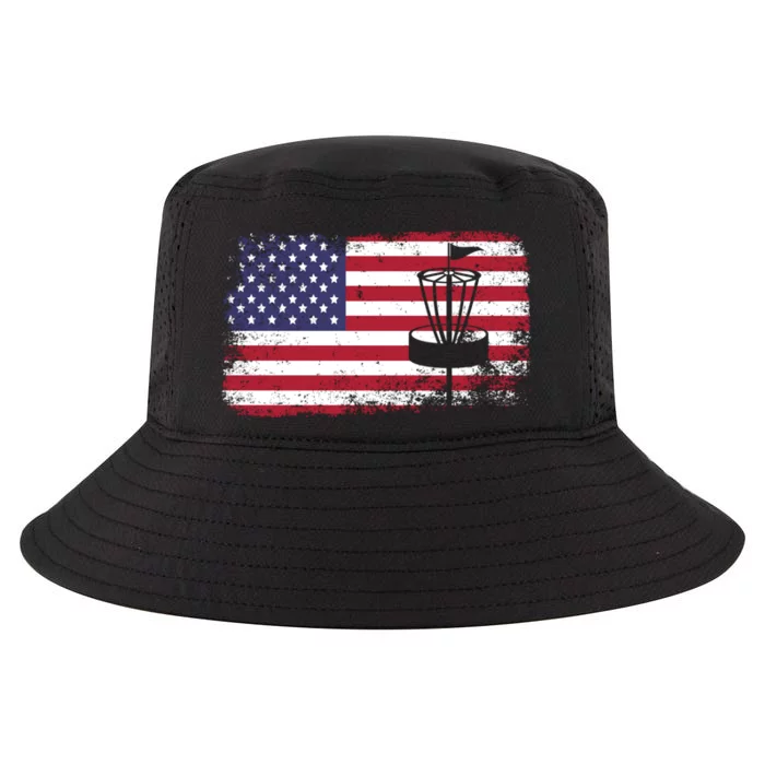 Disc Golf Usa Flag Disc Golf Cool Comfort Performance Bucket Hat