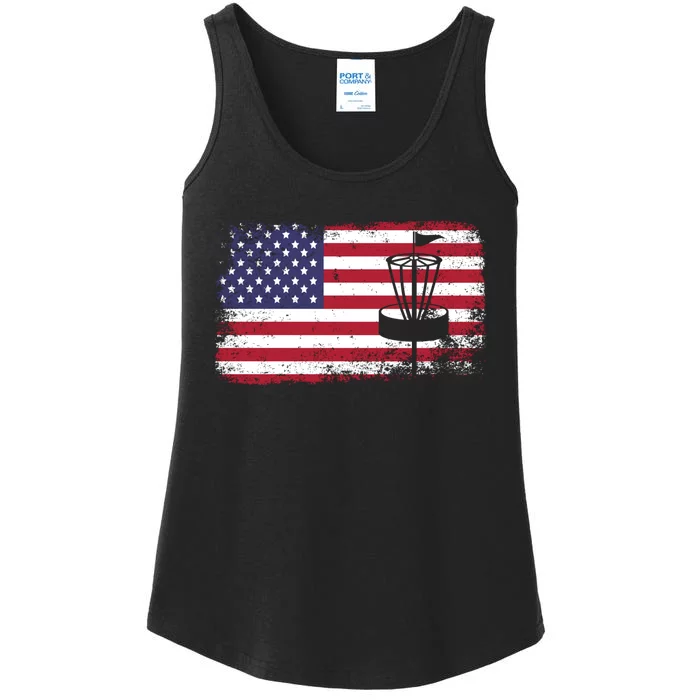 Disc Golf Usa Flag Disc Golf Ladies Essential Tank