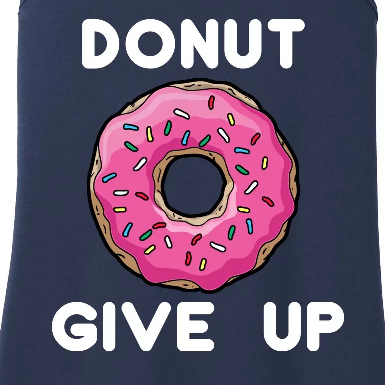 Donut Give Up Ladies Essential Tank