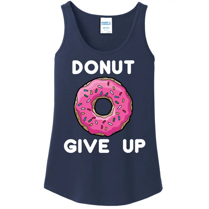 Donut Give Up Ladies Essential Tank