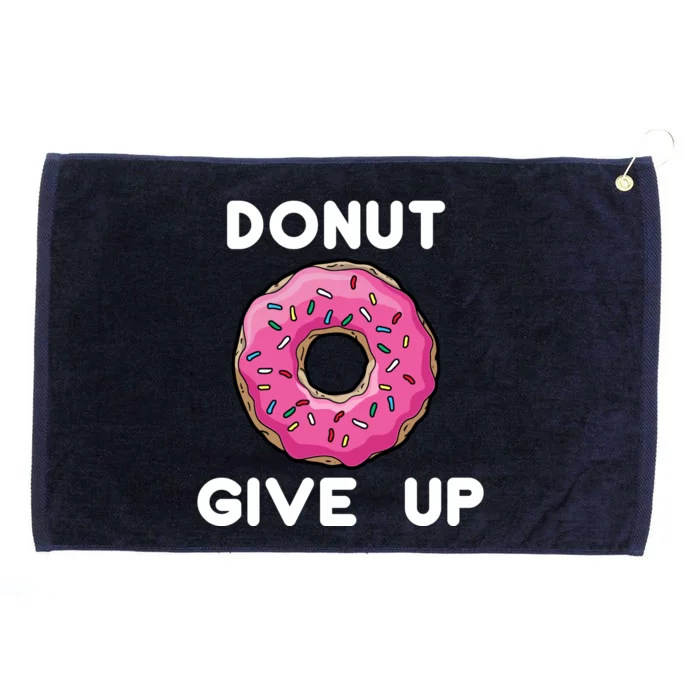 Donut Give Up Grommeted Golf Towel