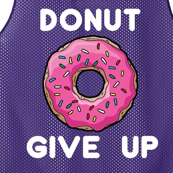 Donut Give Up Mesh Reversible Basketball Jersey Tank