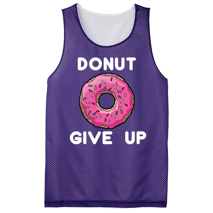 Donut Give Up Mesh Reversible Basketball Jersey Tank