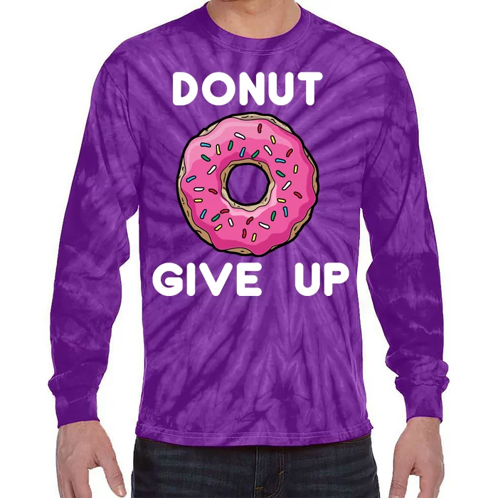 Donut Give Up Tie-Dye Long Sleeve Shirt