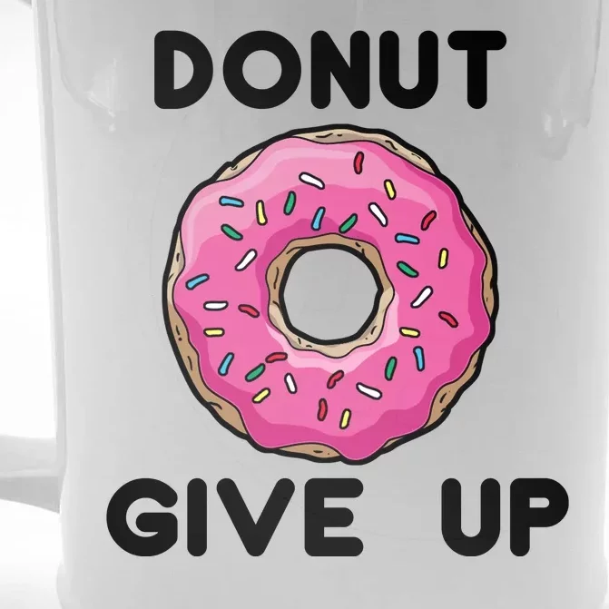 Donut Give Up Front & Back Beer Stein