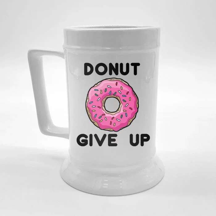 Donut Give Up Front & Back Beer Stein