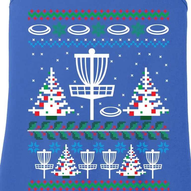 Disc Golf Ugly Christmas Gift Game Holiday Xmas Gift Ladies Essential Tank