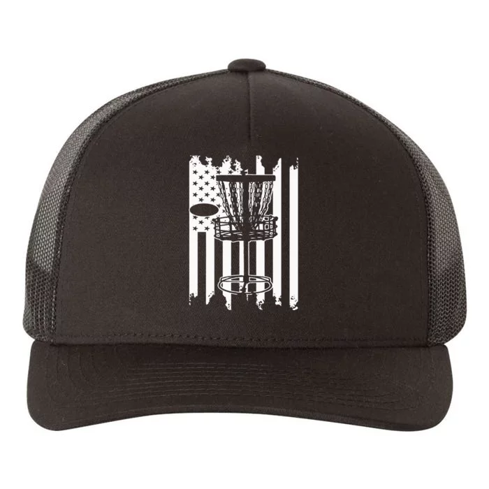 Disc Golf Usa Flag Yupoong Adult 5-Panel Trucker Hat