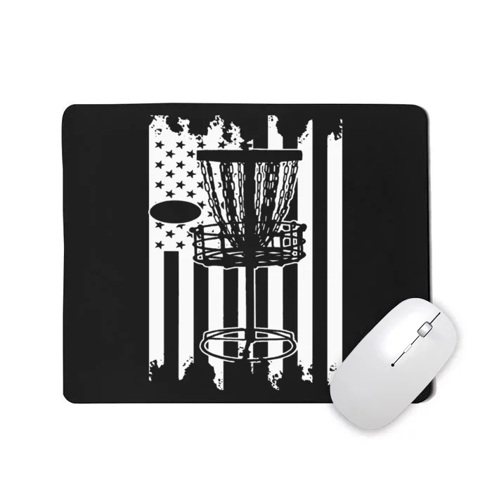 Disc Golf Usa Flag Mousepad