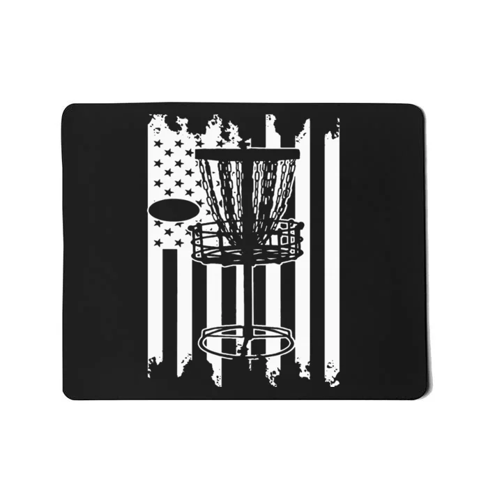 Disc Golf Usa Flag Mousepad