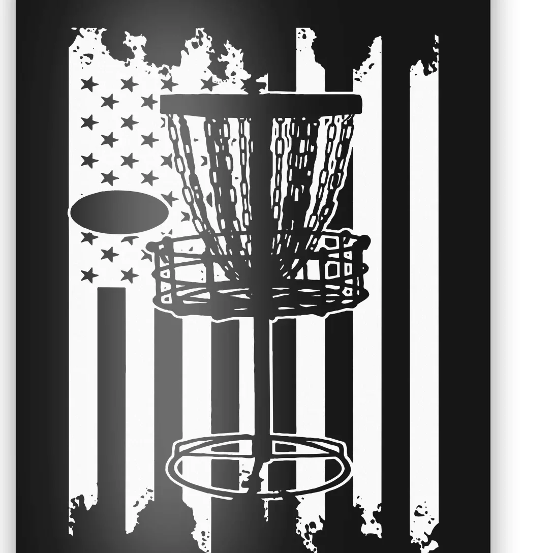 Disc Golf Usa Flag Poster