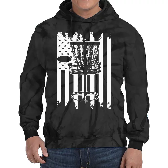 Disc Golf Usa Flag Tie Dye Hoodie