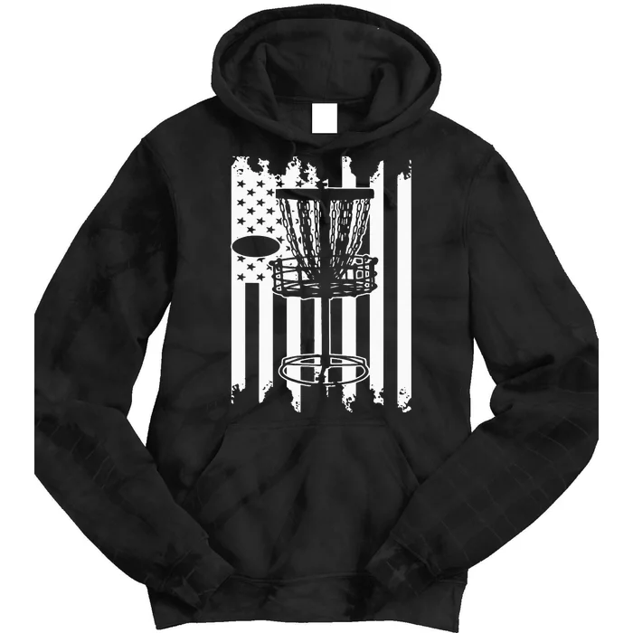 Disc Golf Usa Flag Tie Dye Hoodie