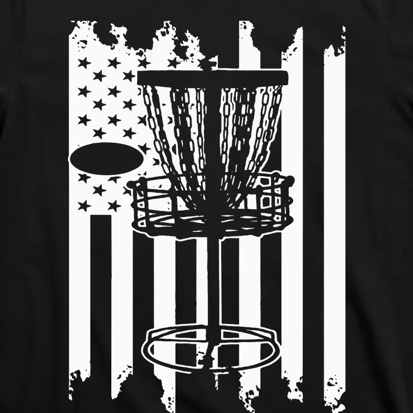 Disc Golf Usa Flag T-Shirt