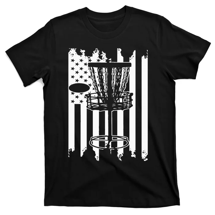 Disc Golf Usa Flag T-Shirt