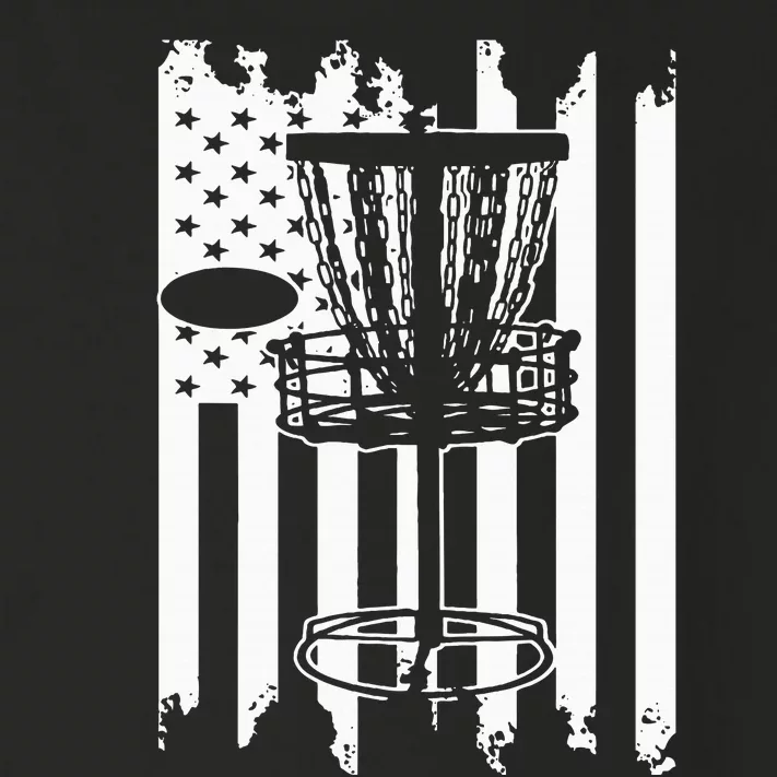 Disc Golf Usa Flag Toddler Long Sleeve Shirt