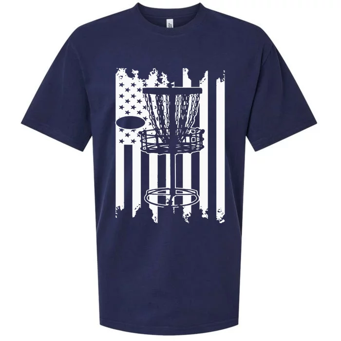 Disc Golf Usa Flag Sueded Cloud Jersey T-Shirt