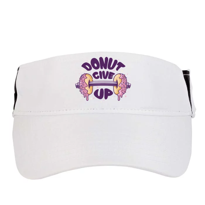 Donut Give Up Weightlifting Fitness Funny Adult Drive Performance Visor