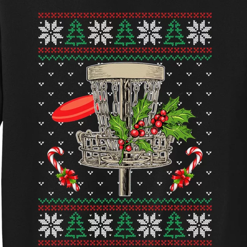 Disc Golf Ugly Christmas Pajama Xmas Funny golf player Sweatshirt