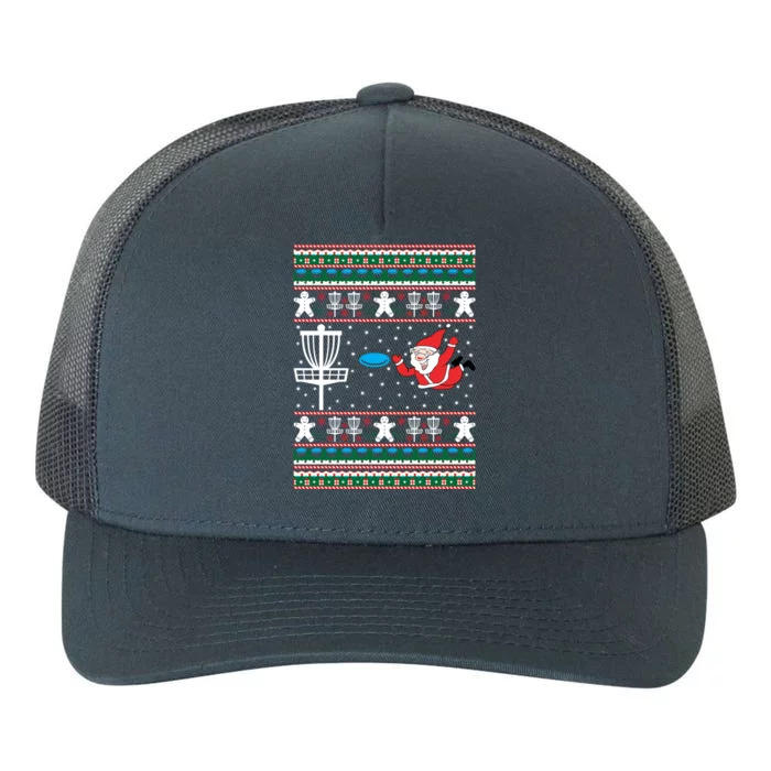 Disc Golf Ugly Christmas Merry Discmas Boy Holiday Xmas Gift Cute Gift Yupoong Adult 5-Panel Trucker Hat