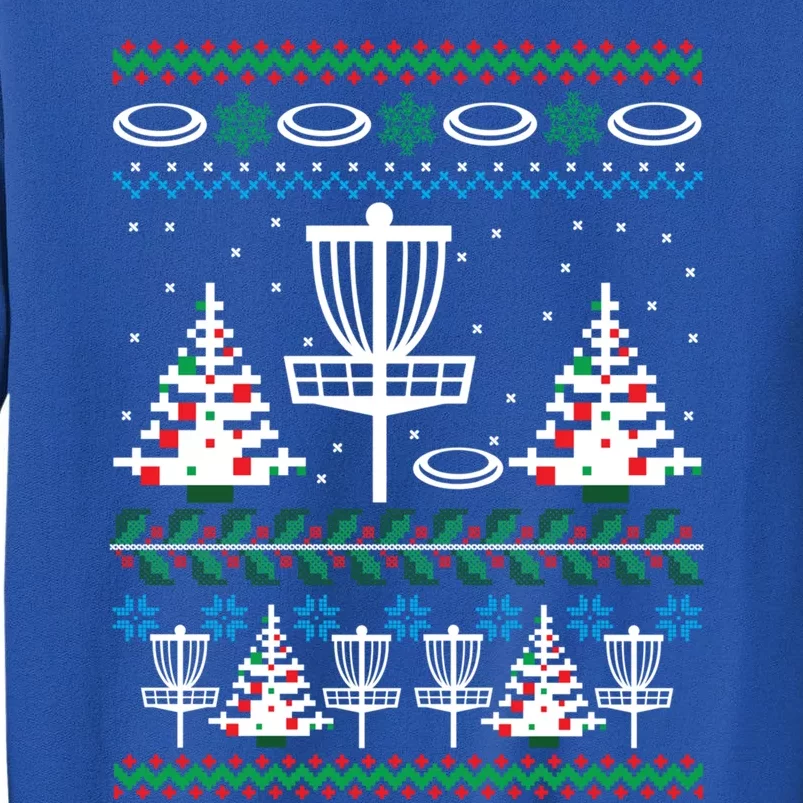 Disc Golf Ugly Christmas Gift Game Holiday Xmas Gift Tall Sweatshirt