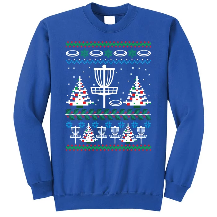 Disc Golf Ugly Christmas Gift Game Holiday Xmas Gift Tall Sweatshirt