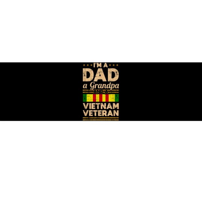 Dad Grandpa Vietnam Veteran Vintage Bumper Sticker