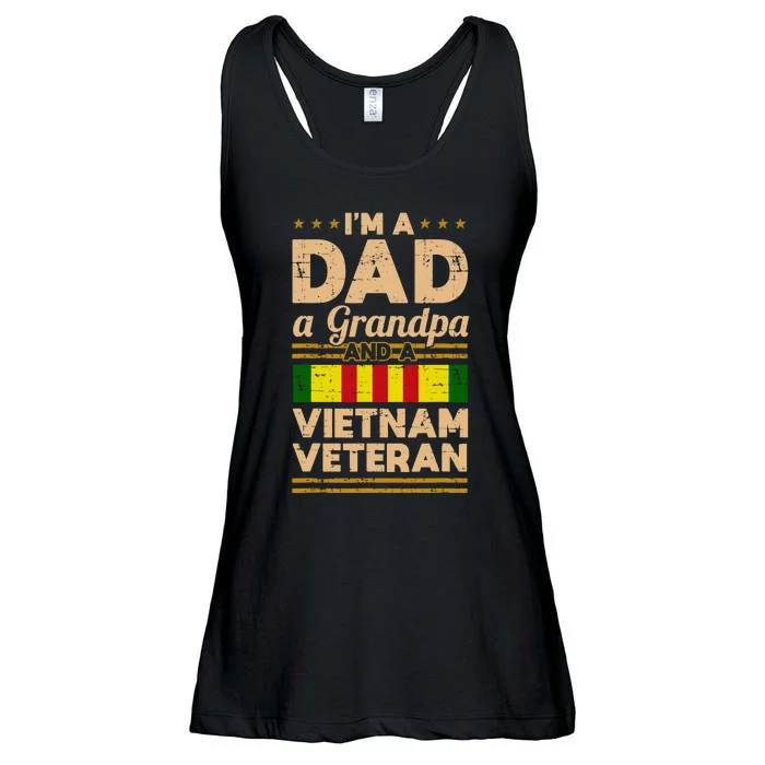 Dad Grandpa Vietnam Veteran VintageS Gift Ladies Essential Flowy Tank