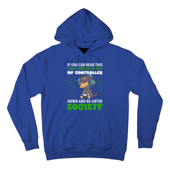 Dachshund Gamer Video Game Gaming Gift Hoodie