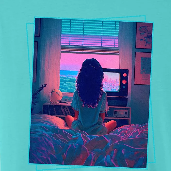 Dreamy Girl Vaporwave Anime Chill 90s Ethereal Alt Aesthetic ChromaSoft Performance T-Shirt