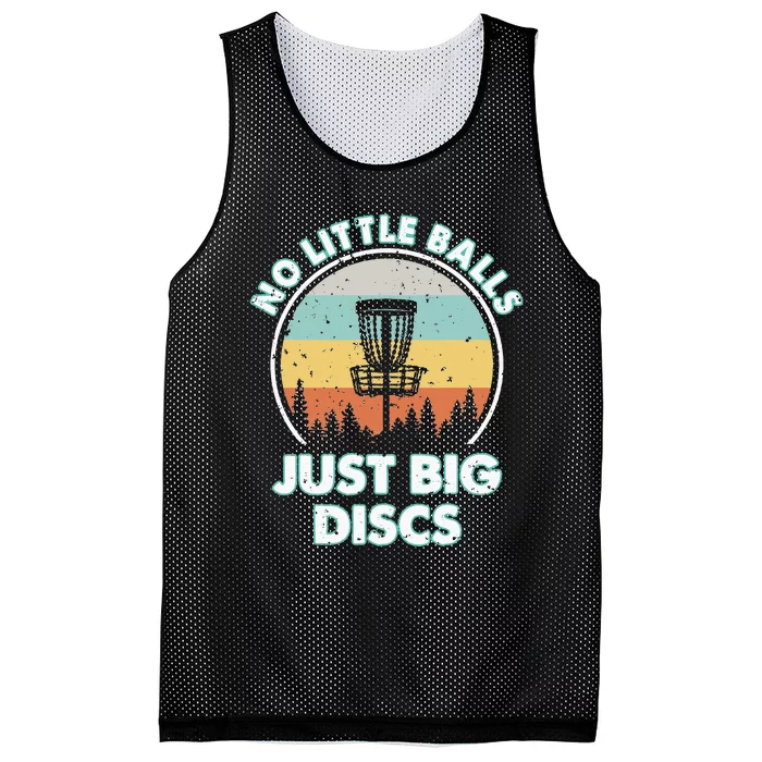 Disc Golf Vintage No Little Balls Just Big Discs Mesh Reversible Basketball Jersey Tank