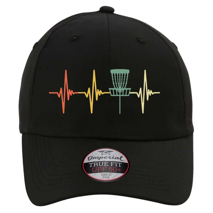 Disc Golf Vintage Heartbeat Gift Disc Golf The Original Performance Cap