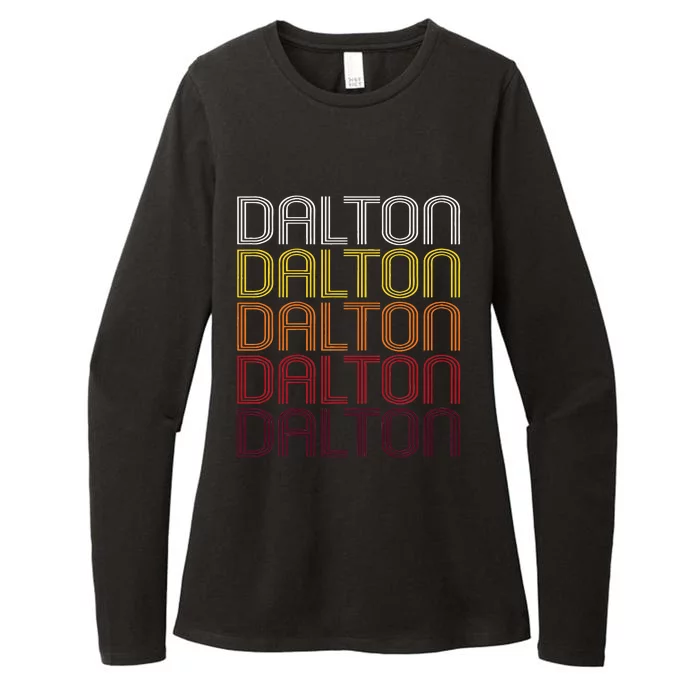 Dalton Ga Vintage Style Georgia Womens CVC Long Sleeve Shirt