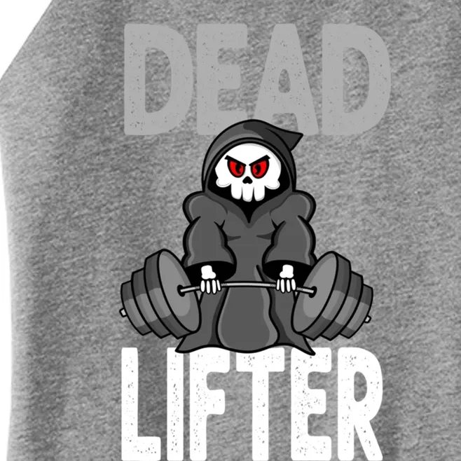 Deadlifting Gym Workout Fitness Grim Reaper Deadlifter Gift Women’s Perfect Tri Rocker Tank