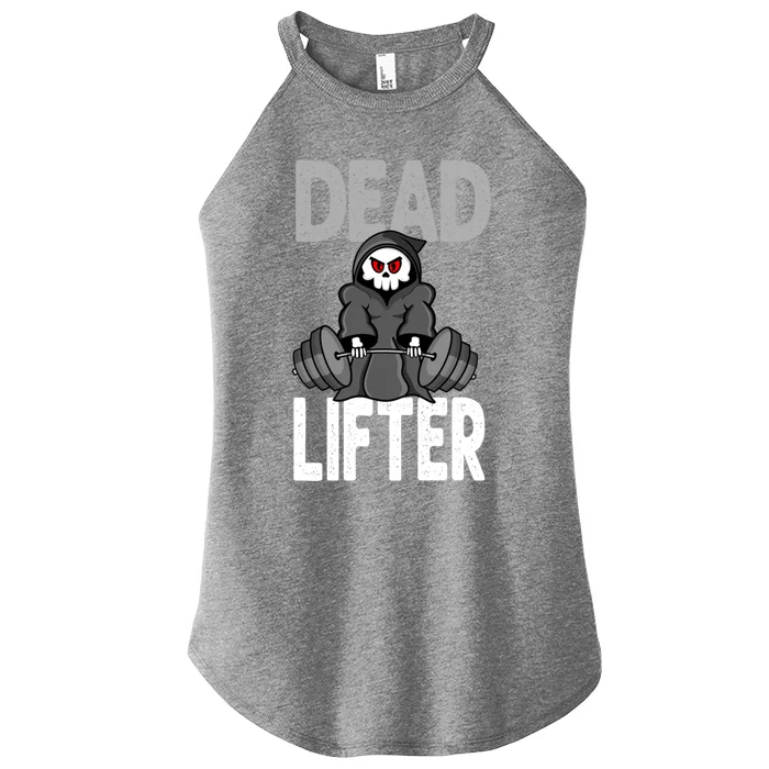 Deadlifting Gym Workout Fitness Grim Reaper Deadlifter Gift Women’s Perfect Tri Rocker Tank