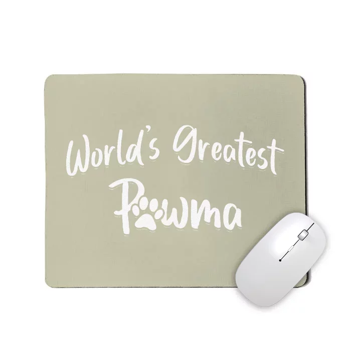 Dog Grandma Worlds Greatest Pawma Mothers Day Gifts Mousepad