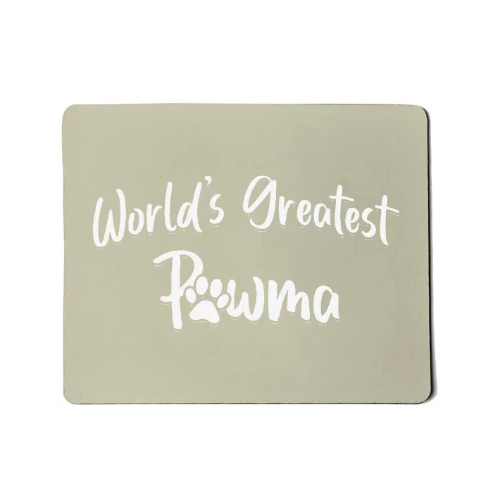 Dog Grandma Worlds Greatest Pawma Mothers Day Gifts Mousepad