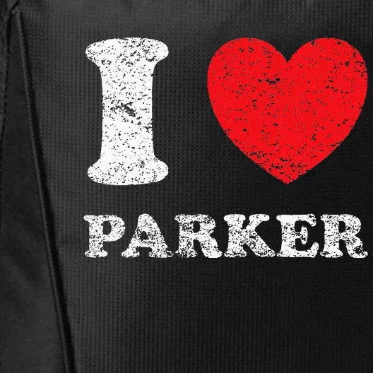 Distressed Grunge Worn Out Style I Love Parker City Backpack